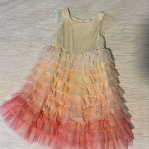 H&M Sparkling Ombre Ruffle Dress
